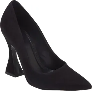 Women's Pointed Toe High Heel Pumps Closed Toe Flared Heel Slip-On Party Wedding Office Dress Shoes
