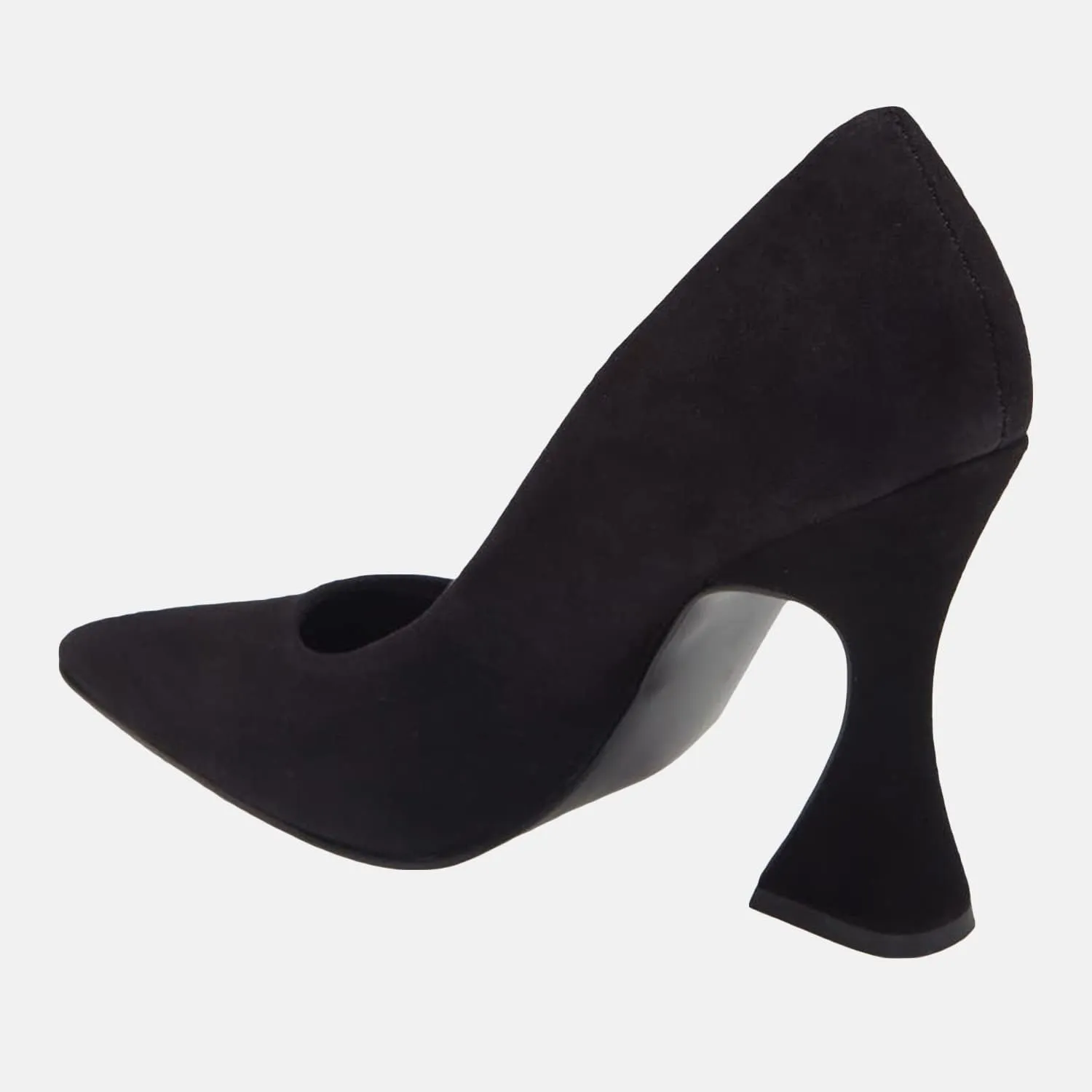Women's Pointed Toe High Heel Pumps Closed Toe Flared Heel Slip-On Party Wedding Office Dress Shoes