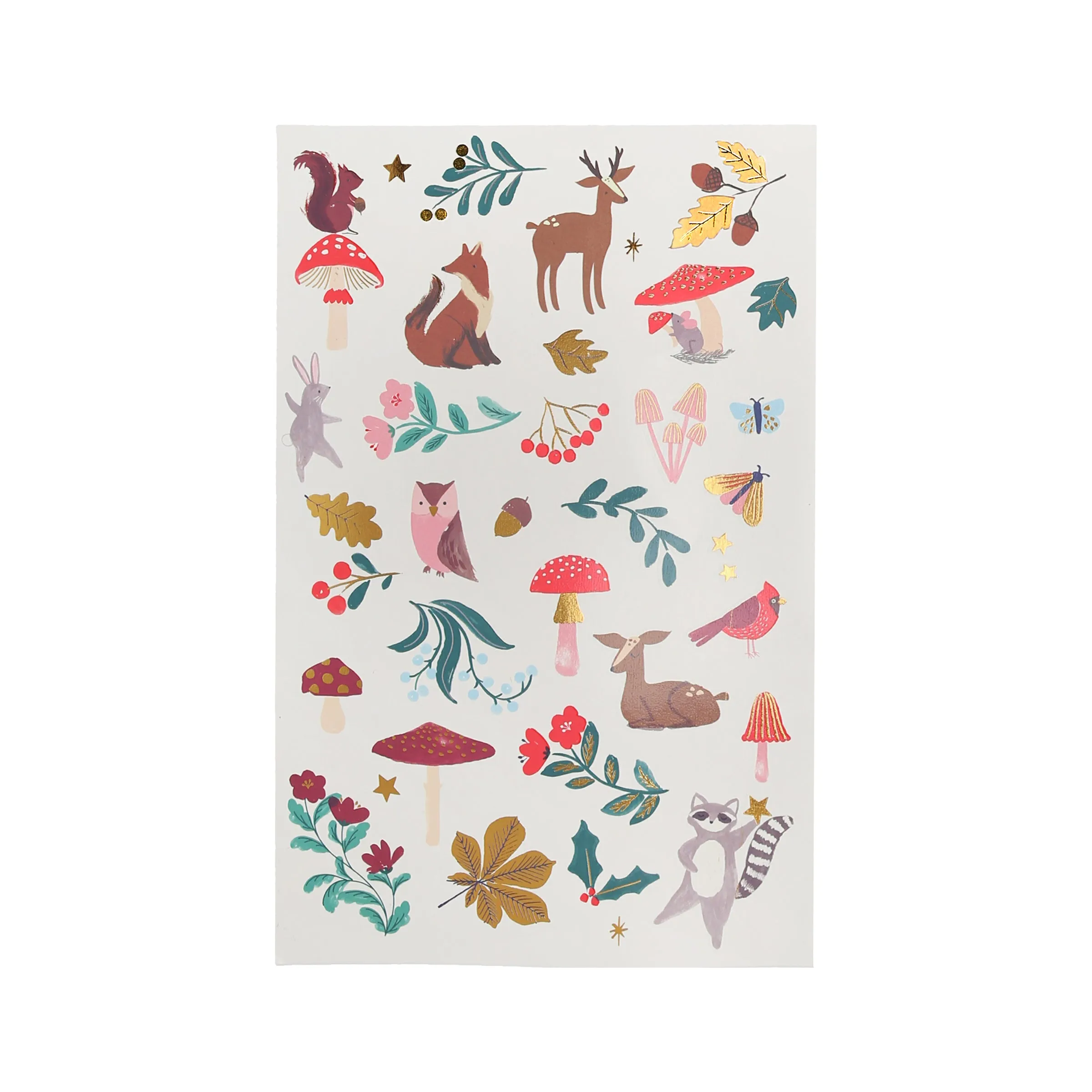 Woodland Temporary Tattoo Sheets (x 2 sheets)